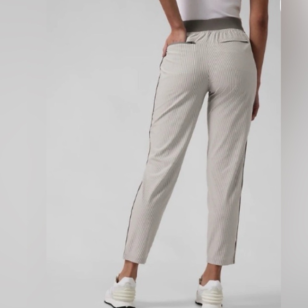 Athleta Striped Ankle Pants
